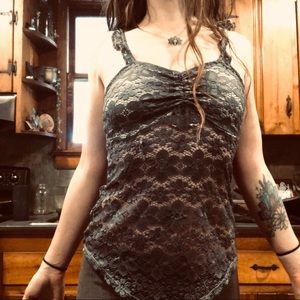 Blue lace fairy top S